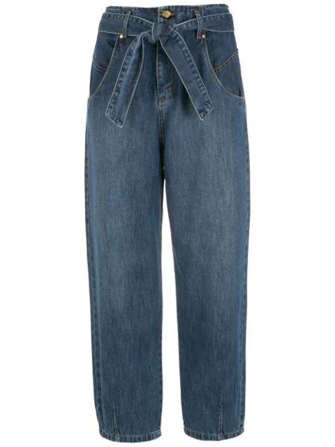 paperbag straight-leg jeans by AMAPO