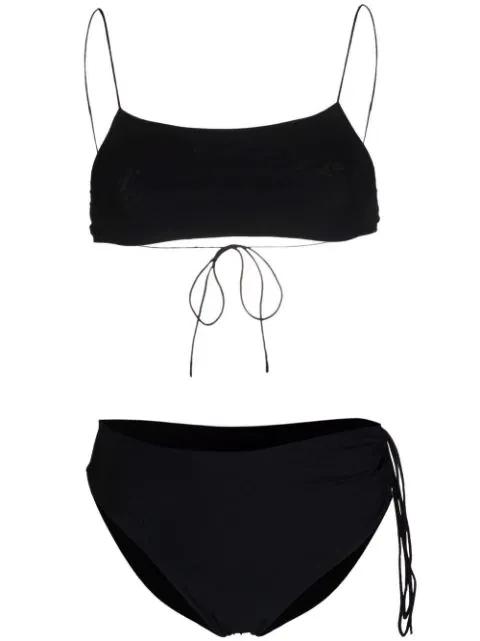 tie-detail bikini set by AMAZUIN
