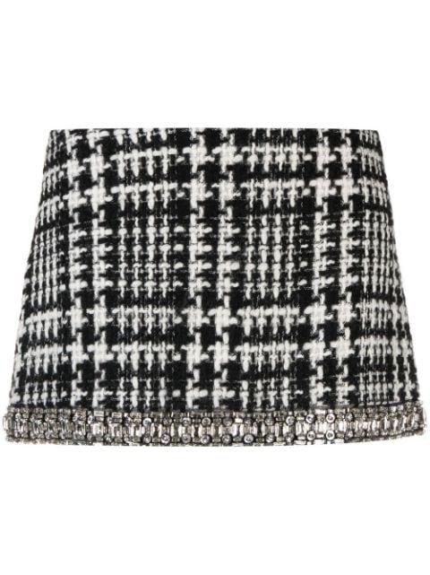 houndstooth-pattern mini skirt by AMEN