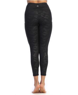 High Waist 7/8 Length Pocket Compression Leggings by AMERICAN FITNESS COUTURE