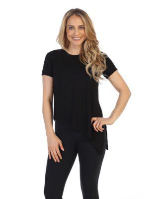 Rayon made from Organic Bamboo Side Tie Studio Tee by AMERICAN FITNESS COUTURE