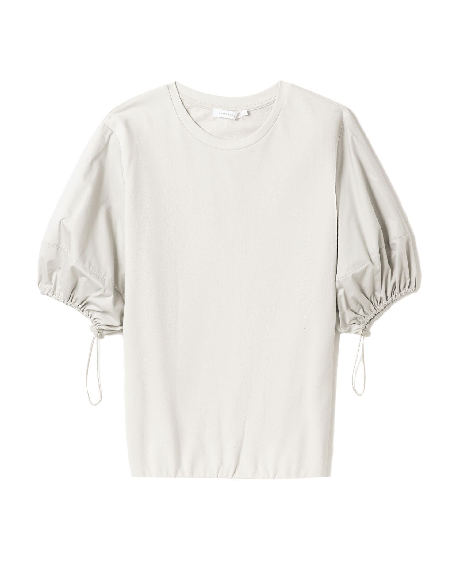Panelled drawstring relaxed blouse by AMERICAN HOLIC