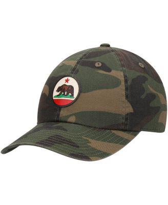 Men's Camo Destinations Cali Leatherhead Slouch Adjustable Hat by AMERICAN NEEDLE