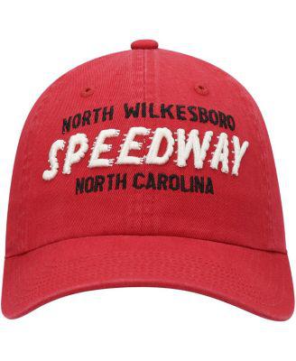 Men's Red North Wilkesboro Speedway Slouch Adjustable Hat by AMERICAN NEEDLE