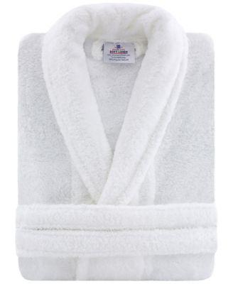 Men's and Women's Luxury Hotel Spa Warm Shawl Collar Soft Plush Fleece Bath Robe by AMERICAN SOFT LINEN