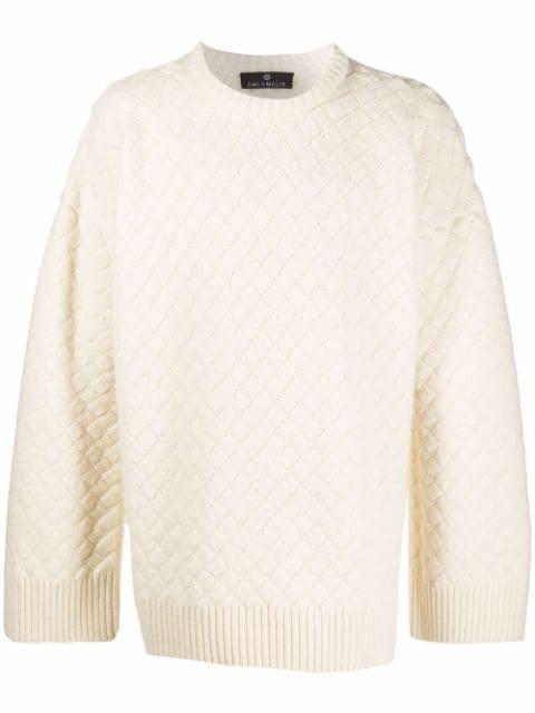 quilted-knit jumper by AMI AMALIA
