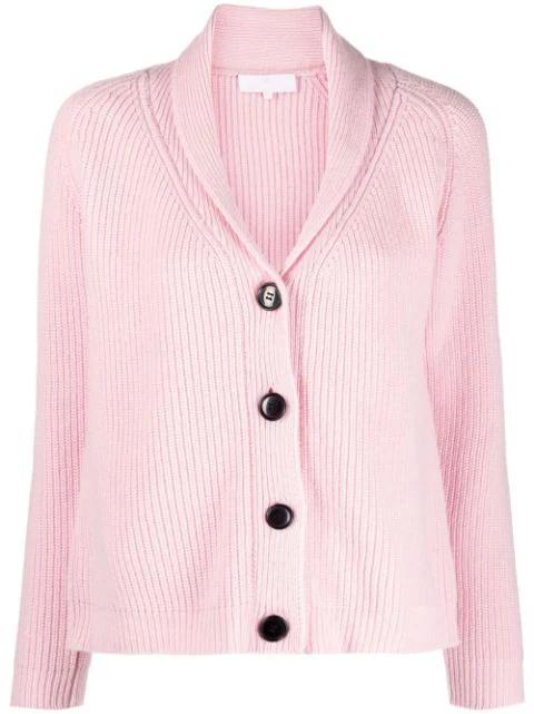 ribbed knit merino cardigan by AMI 