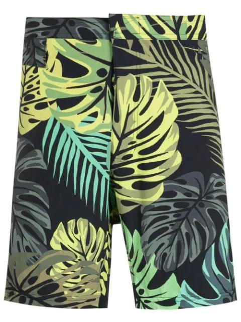 leaf-print swim shorts by AMIR SLAMA