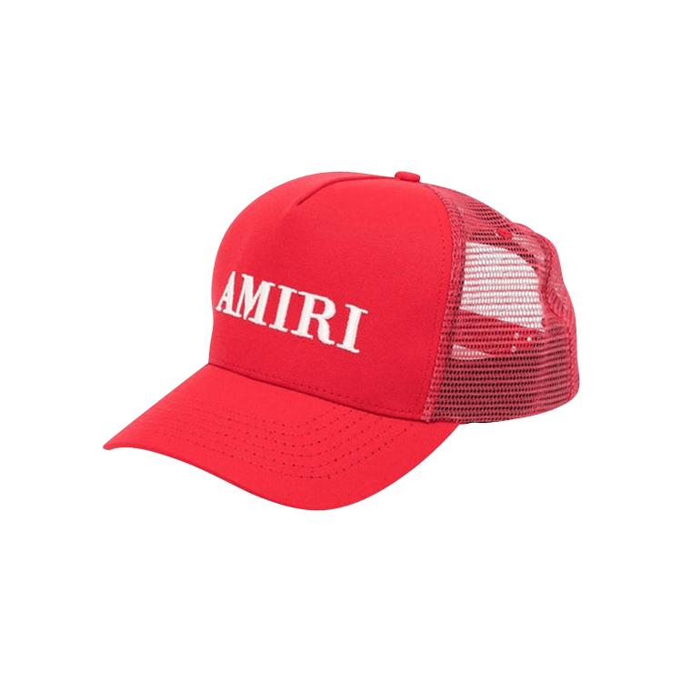 Amiri Logo Trucker Hat 'Red' by AMIRI