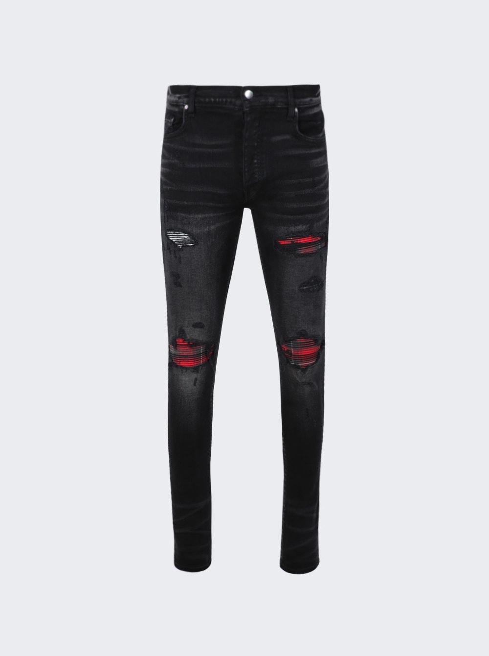 Flannel MX1 Jeans Aged Black by AMIRI