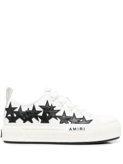 Star-patch low-top sneakers by AMIRI