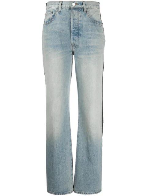 two-tone jeans by AMIRI