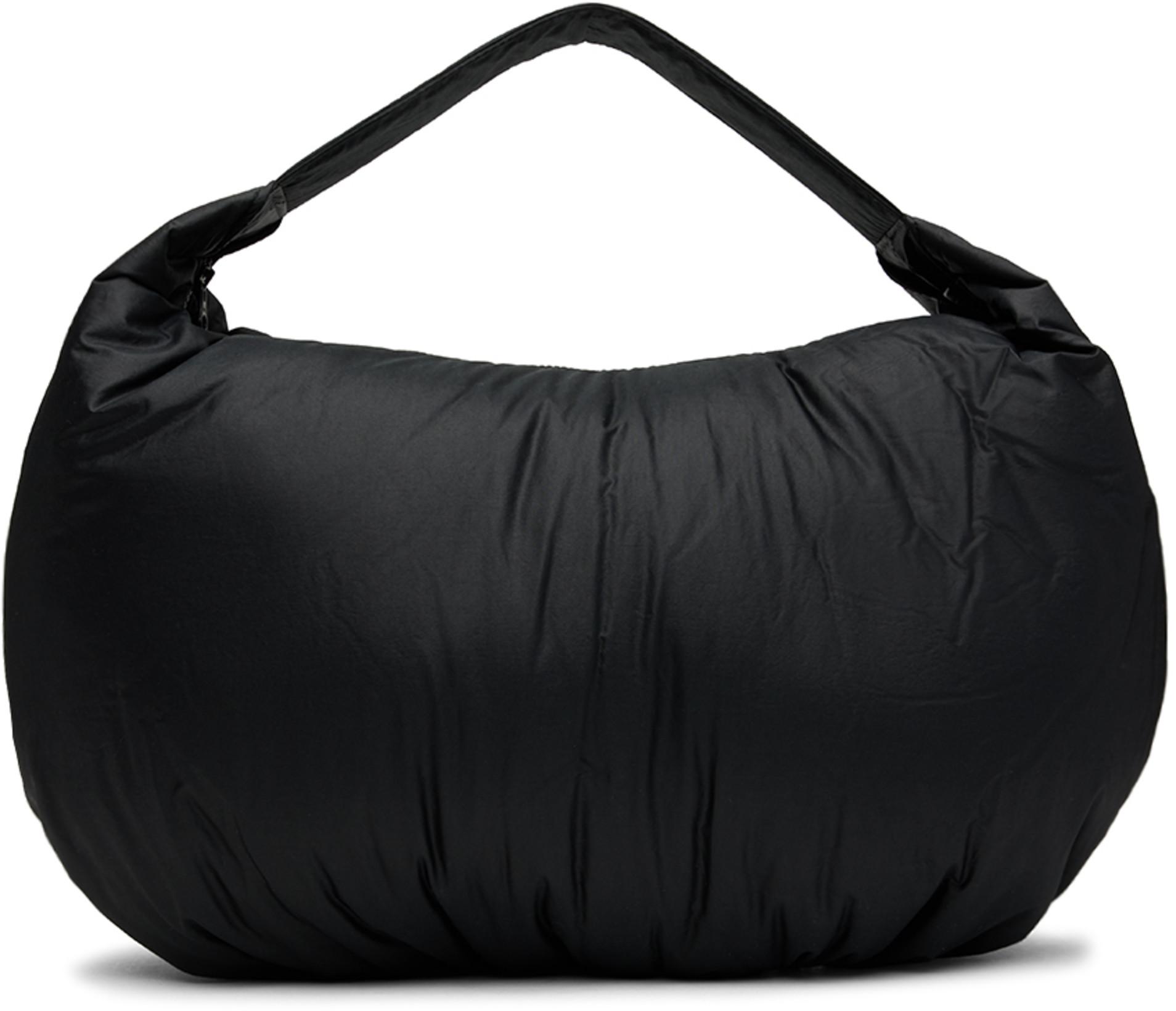 Black Padded Shoulder Bag by AMOMENTO