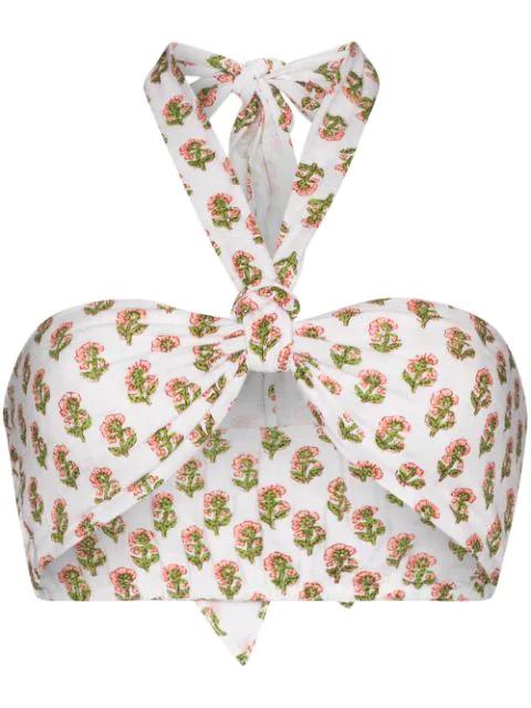 Lubina floral-print wrap top by ANAAK