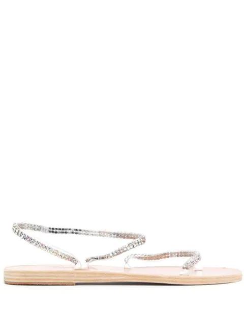 Irina crystal-embellished sandals by ANCIENT GREEK SANDALS