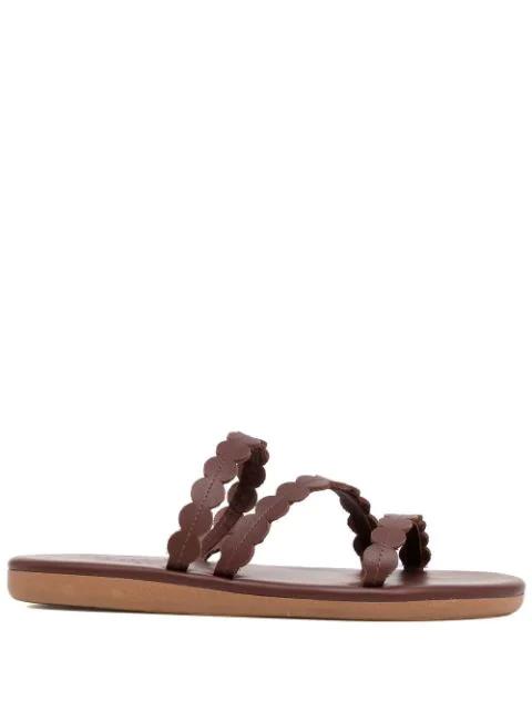 Oceanis scallop-strap sandals by ANCIENT GREEK SANDALS