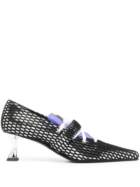 65mm netted pointed pumps by ANCUTA SARCA