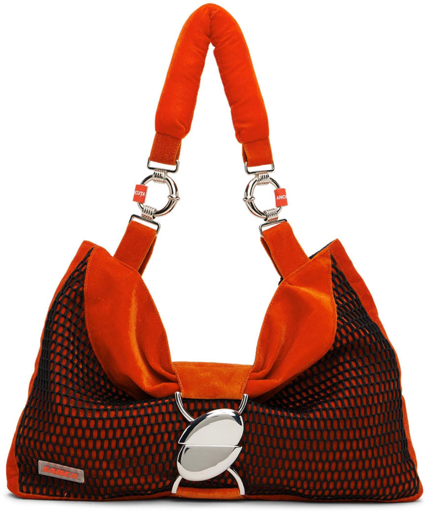 Red Neoprene Bow Bag by ANCUTA SARCA