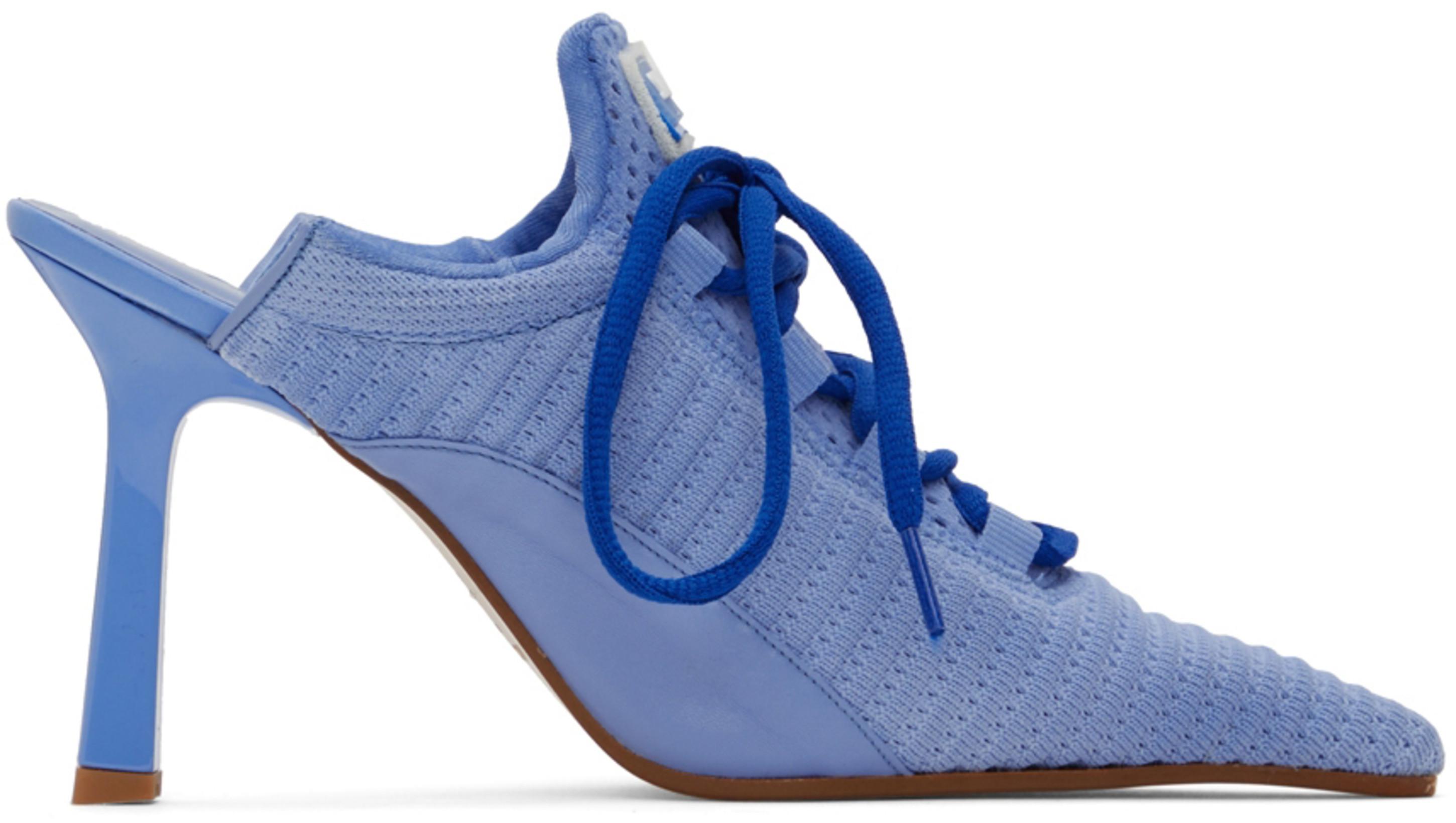 SSENSE Exclusive Blue Olympia Trainer Heels by ANCUTA SARCA