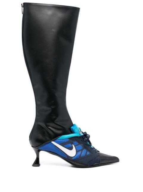x Nike pointed-toe knee-high boots by ANCUTA SARCA