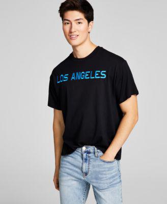 Men's Oversized-Fit Embroidered Los Angeles T-Shirt by AND NOW THIS