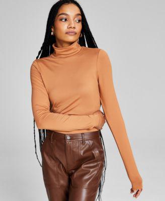 Women's Turtleneck Long-Sleeve Solid Top by AND NOW THIS