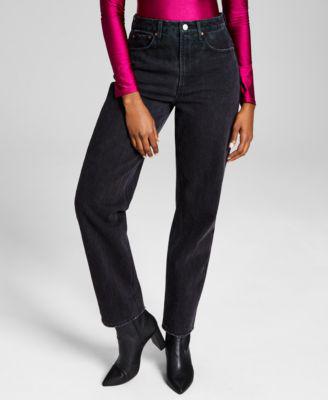 Women's Ultra High Rise Straight Jeans, 25-28W by AND NOW THIS