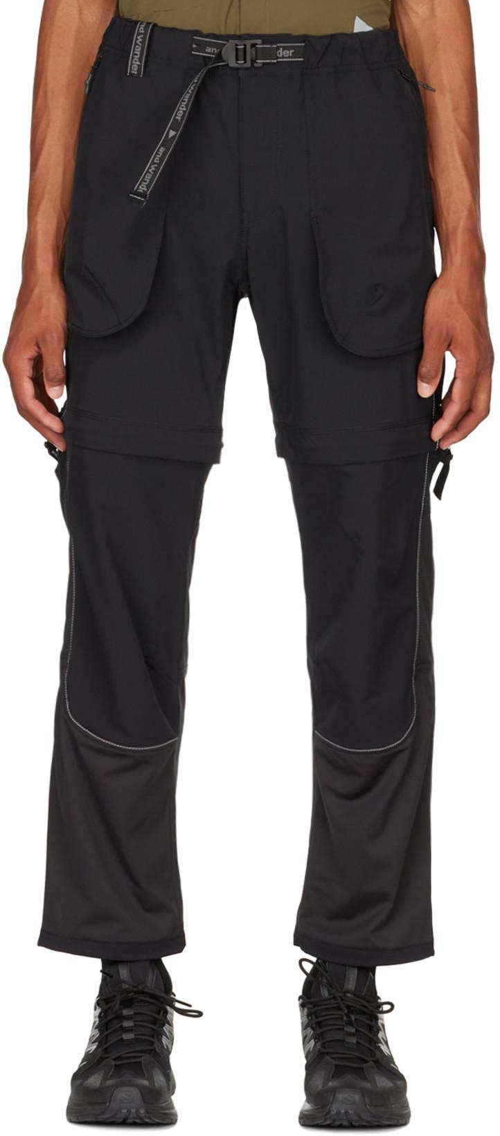 Black Trek 2way Trousers by AND WANDER