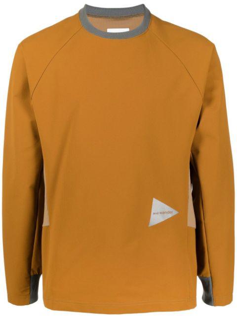 Hybrid Base long-sleeved T-shirt by AND WANDER