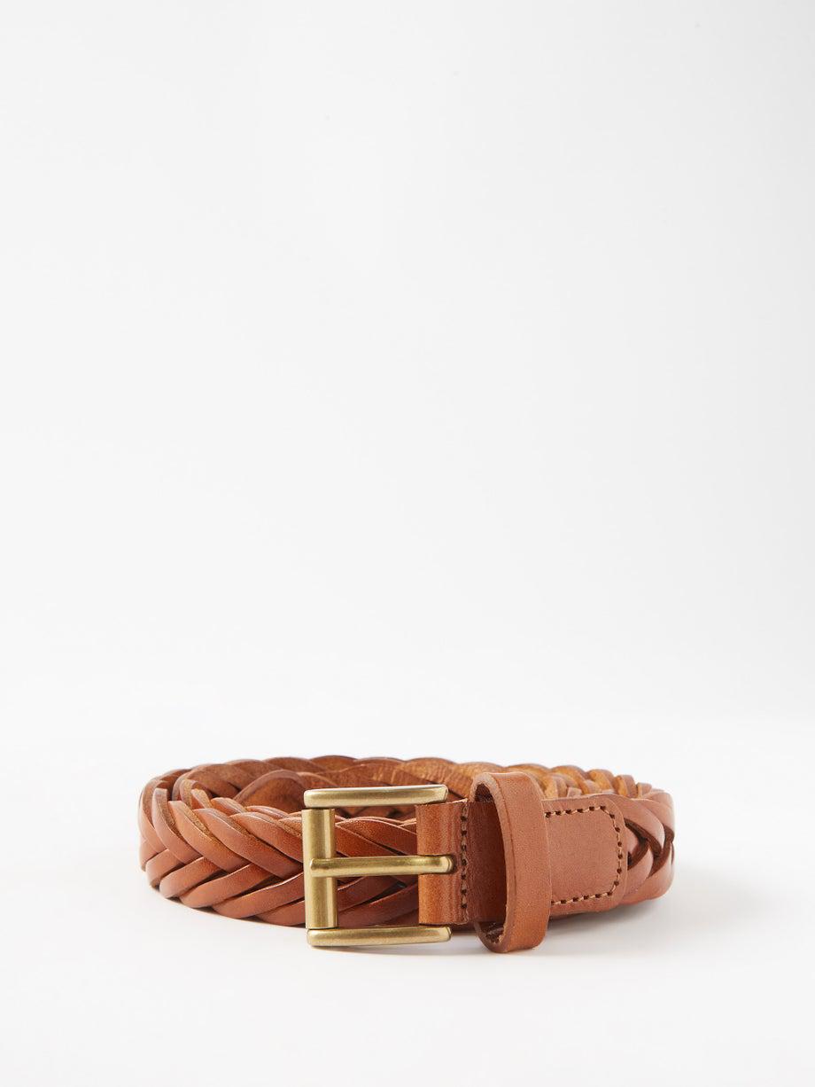 Woven leather belt by ANDERSON'S