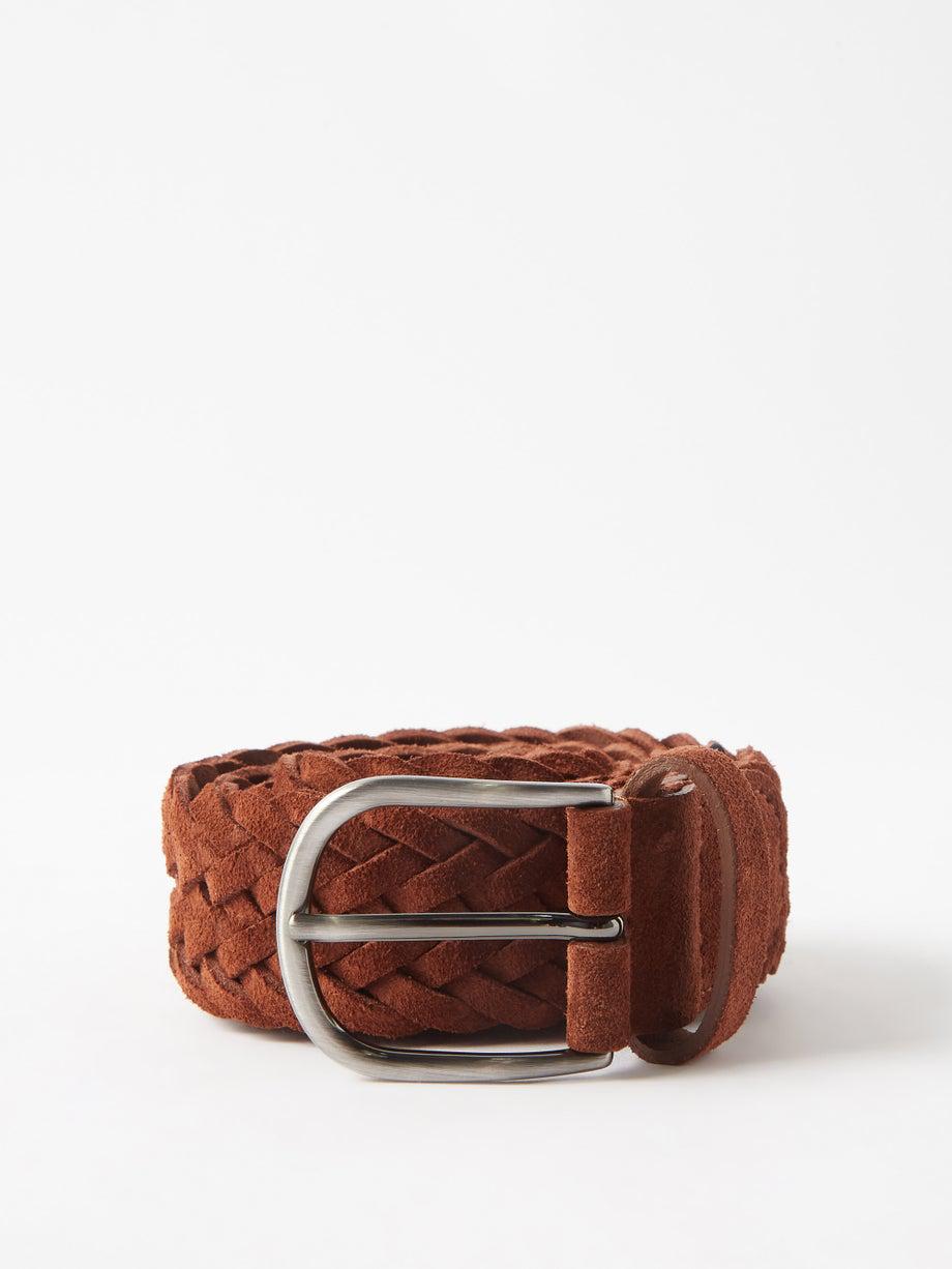 Woven suede belt by ANDERSON'S