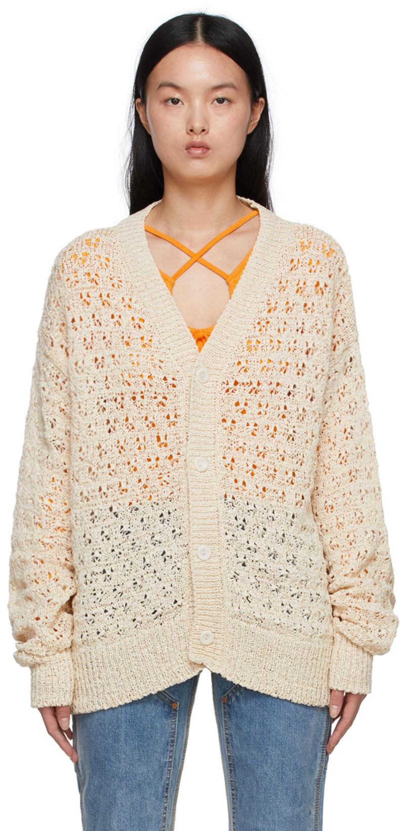 Beige Cotton Cardigan by ANDERSSON BELL
