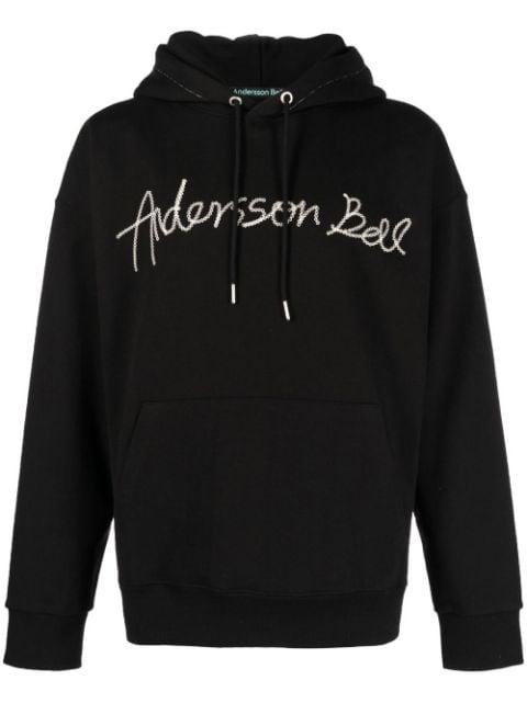 logo-embroidered hoodie by ANDERSSON BELL