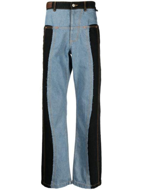 panelled straight-leg jeans by ANDERSSON BELL