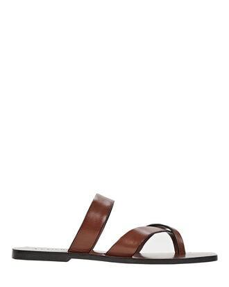 Carter Leather Slide Sandals by ANDRE EMERY