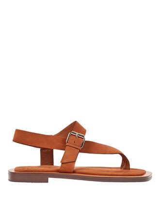 Hilla Suede Thong Sandals by ANDRE EMERY