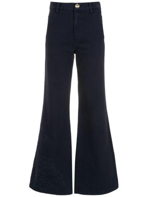 Aven high-waist flared jeans by ANDREA BOGOSIAN