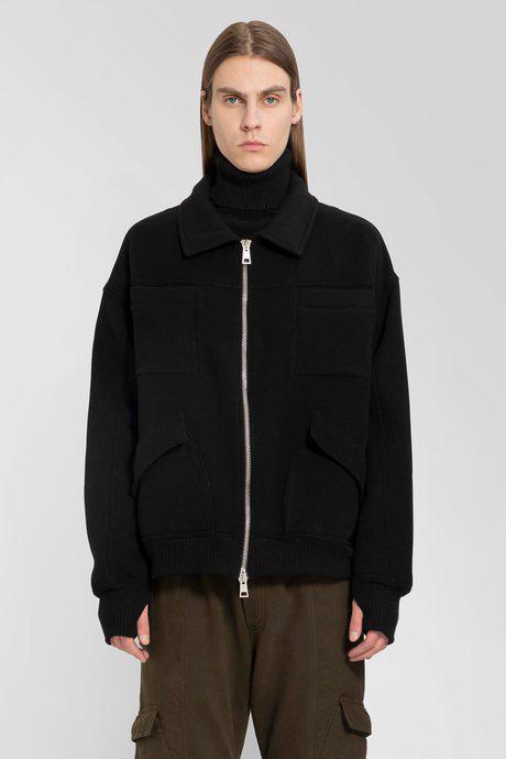Andrea Ya'Aqov Men'S Black Wool And Cashmere Jacket by ANDREA YA'AQOV