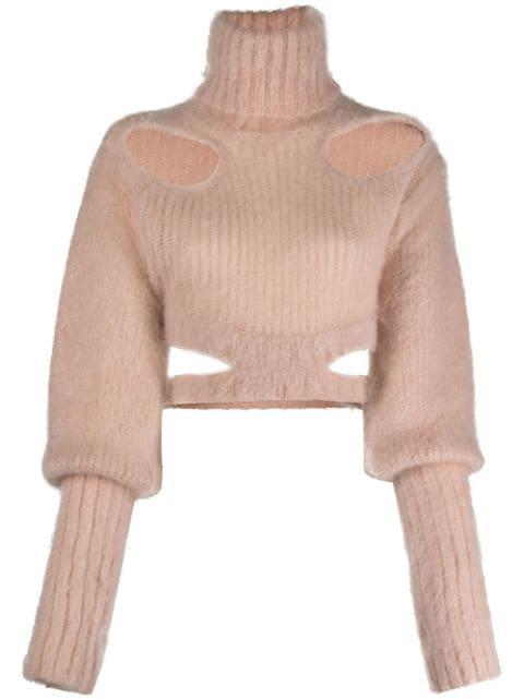 cut-out cropped jumper by ANDREADAMO