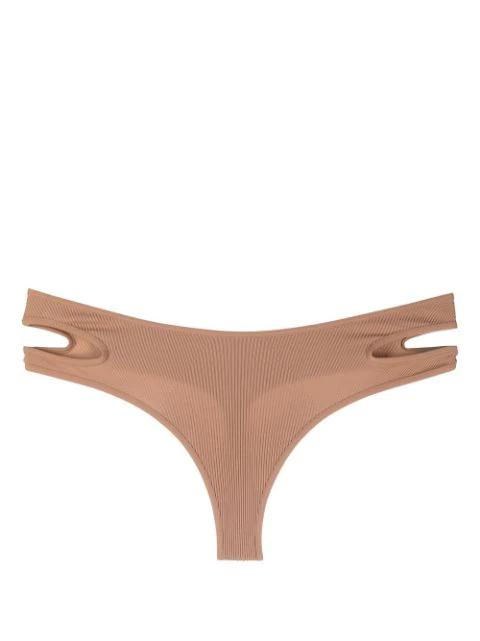 fine-ribbed cut-out thong by ANDREADAMO