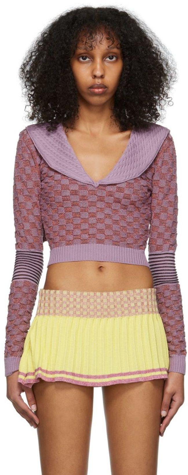 SSENSE Exclusive Purple Sweater by ANDREJ GRONAU
