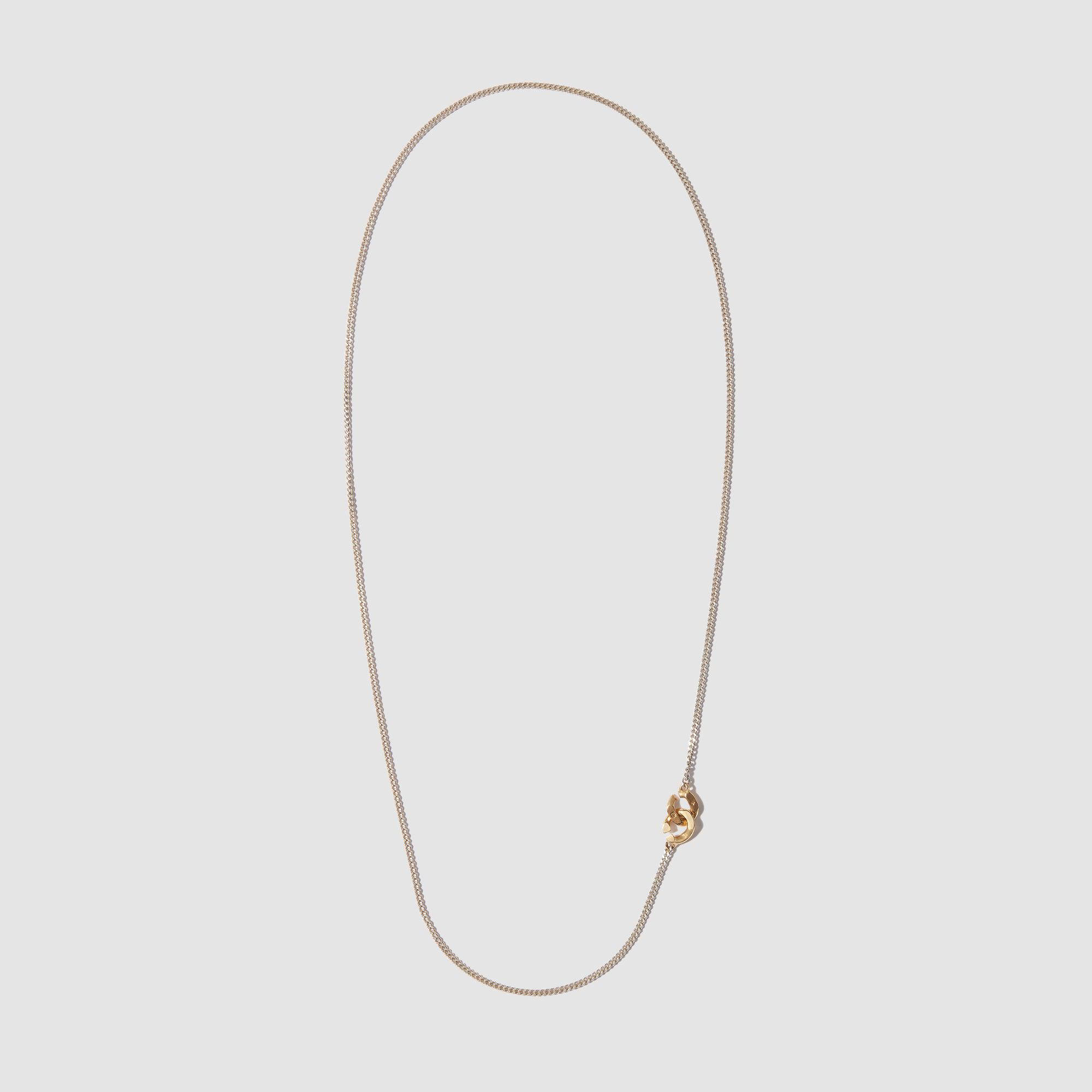 Bunney Chain with Curb Clasp Small (Sterling Silver Yellow Gold) by ANDREW BUNNEY