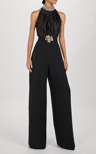 Crinkled Wide-Leg Jumpsuit by ANDREW GN
