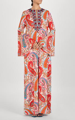 Embellished Paisley Silk Gown by ANDREW GN
