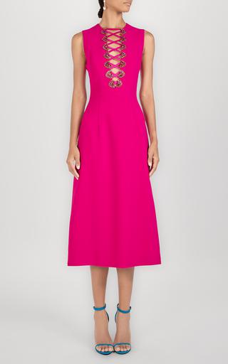 Lace-Up Midi Dress by ANDREW GN