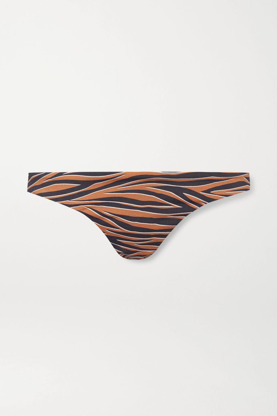 Tiger-print bikini briefs by ANEMONE