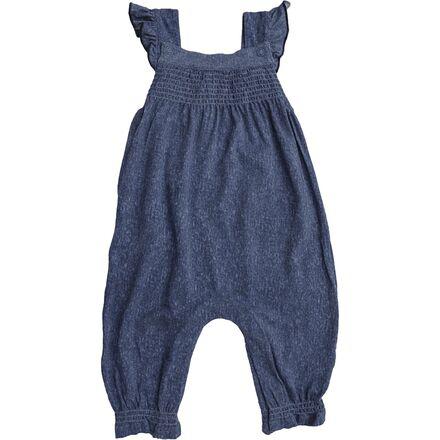 Denim Smocked Front Coverall by ANGEL DEAR