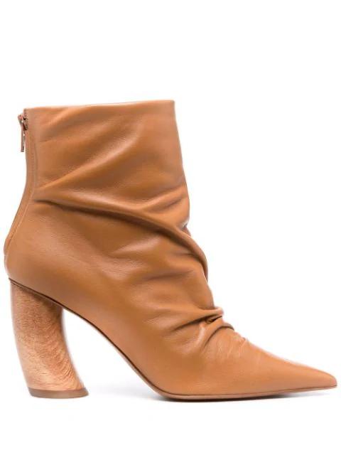pointed toe ankle boots by ANGELO FIGUS