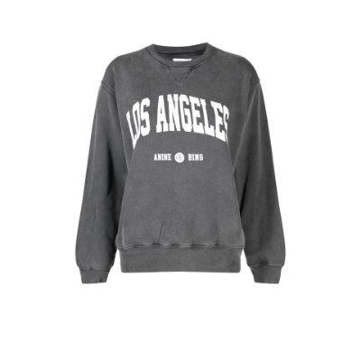 Black Ramona Los Angeles Sweatshirt by ANINE BING