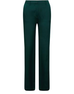 Womens Clothing Trousers Amir Slama Cotton Wave Print Drawstring Pants in Green Slacks and Chinos Full-length trousers 